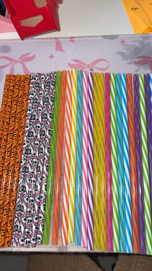Plastic usable straws